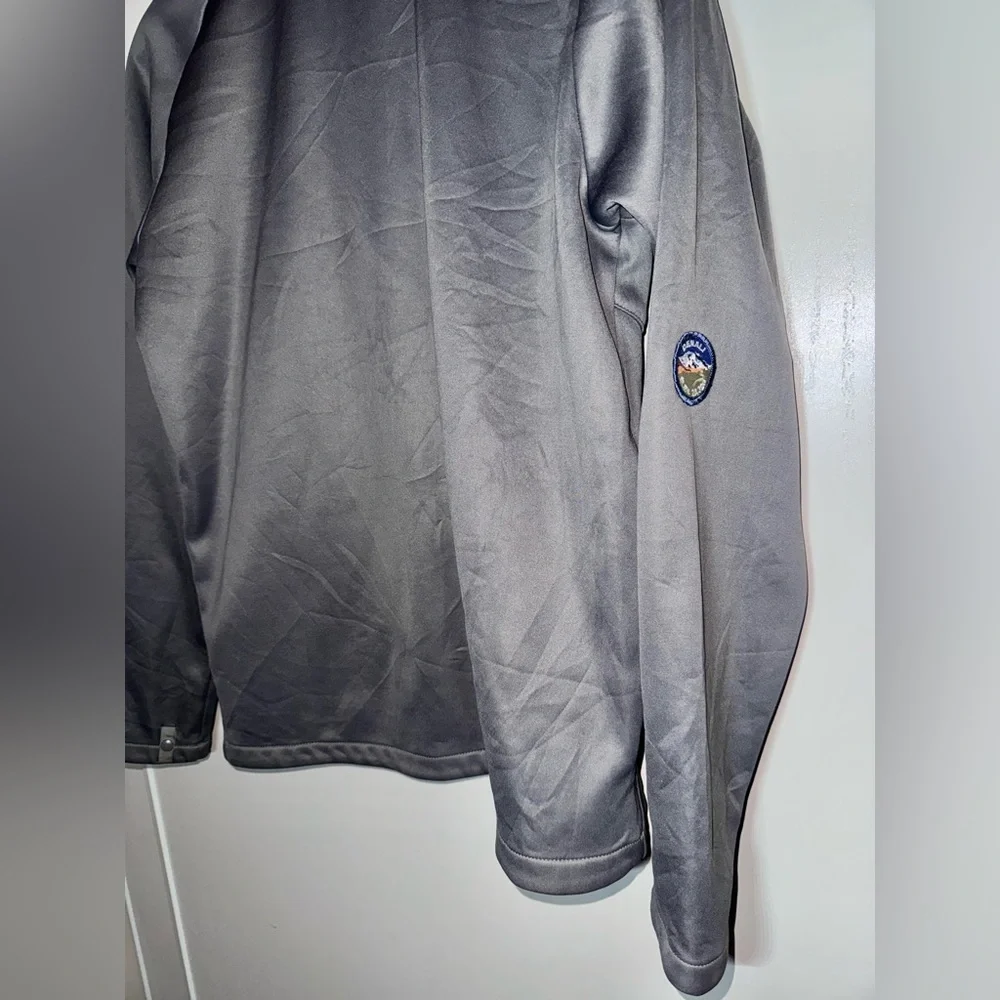 The North Face Men’s Zip Up Collared Jacket Size Small Shiny Grey Polyester